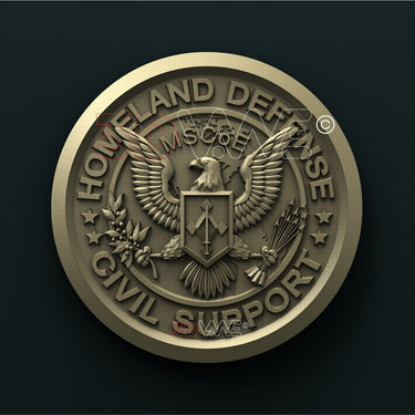US HOMELAND DEFENSE CIVIL SUPPORT 3D STL 3DWave